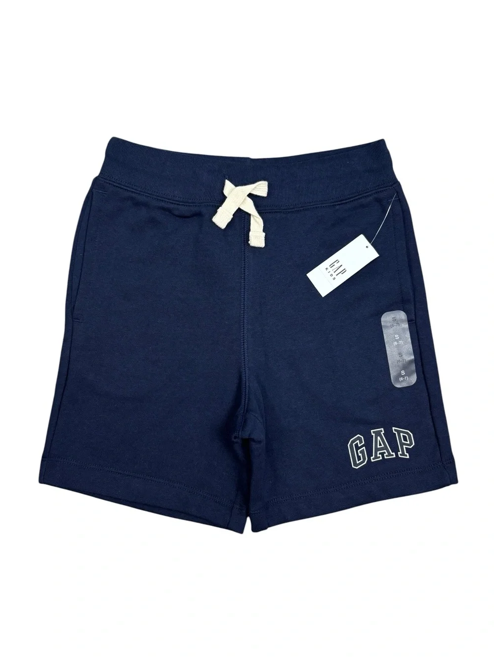 GAP Pull On Sweat Shorts Small 6/7 Navy Blue NWT